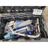 Rolling Storage Box with Large Floor Jack and Misc. Shop Items