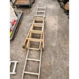 Folding Ladder and an Extension Ladder Section