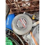 Pallet of Shop Supplies Including Chain Hoist, Hardware, Blower, Chains, and Misc.