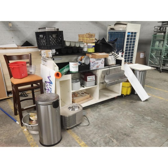Counter on Wheels and Misc. Resturaunt Supplies