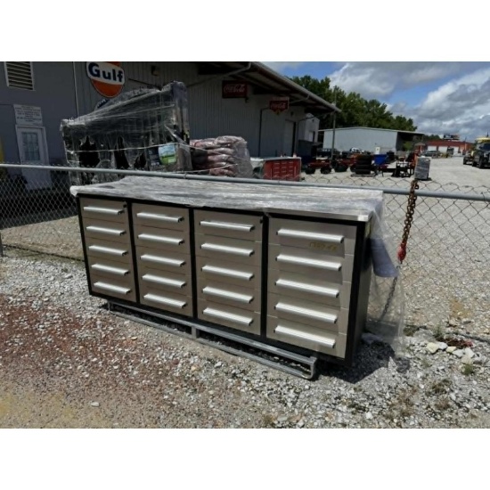 New 20 Drawer Stainless Steel Tool Box.