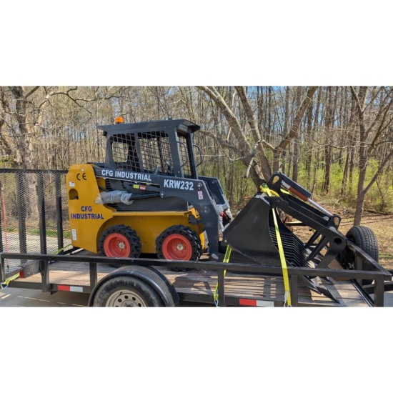 KRW232 Skid Steer Loader with Only 3 Hours on the Machine.