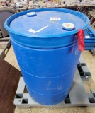 Blue Barrel of Cleaning Solution