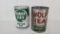 Quaker State And Wolf's Head Oil Cans