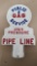 Cast Iron Gas Pipeline Sign, Repaint