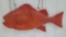 Large Wooden Carved Fish Signed Ron Hanniman, Mda 92