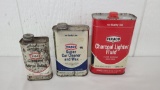 Texaco Lot Of 3 Cans