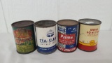 Lot Of Four 4oz. Oil Cans