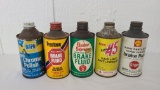 Lot Of 5 Cone-top Oil Cans