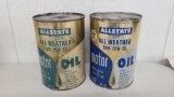 2 Allstate Oil Cans