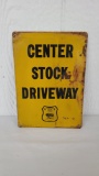 U.S. Center Stock Driveway Sign