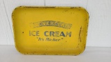 Cloverleaf Ice Cream Serving Tray