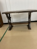 Industrial Style Live Edge Hardwood Top Table