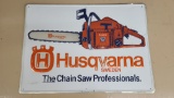 Husquavrna Chainsaw Sign Embossed