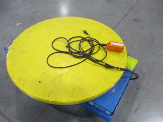 3000lb Portable Hydraulic Scissor Lift Table W/ Turntable