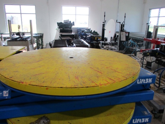 3000lb Portable Hydraulic Scissor Lift Table W/ Turntable