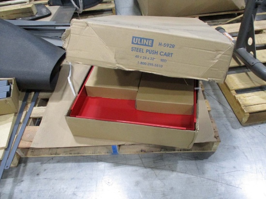 Uline Steel Push Cart H-592R
