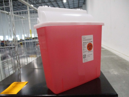 A Pallet Of Sharp Safety Containers