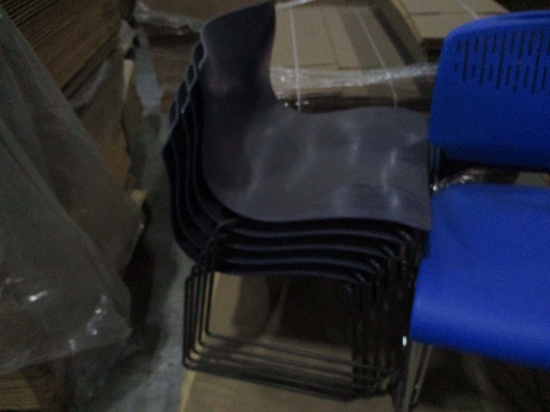 A Lot Of 5 Stacking Chairs