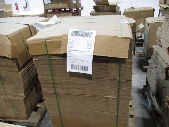 A Pallet Of Cardboard - 27 1/2 X 7 X 4 3/8