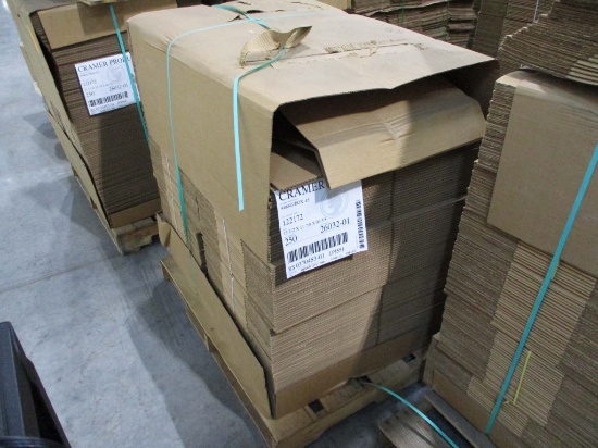 2 Pallets Of Cardboard - 13 1/2 X 11 7/8 X 6 3/8
