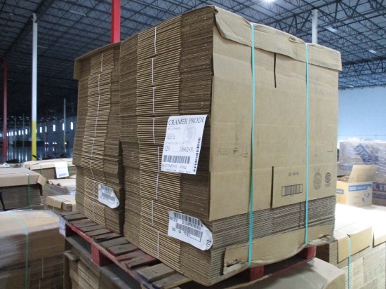 2 Pallets Of Cardboard - 20 3/4 X 13 1/8 X 11 7/8