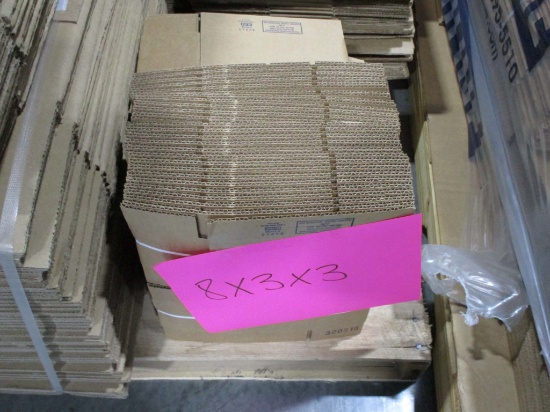 Approximately 60 Cardboard Boxes 8" X 3" X 3"