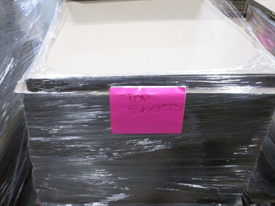 A Pallet Of Cardboard Top Sheets 48 X 40