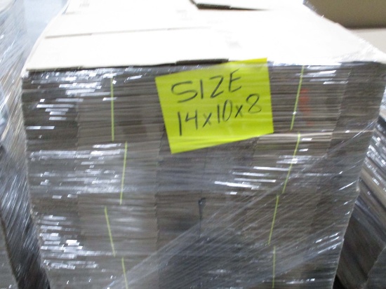A Pallet Of Cardboard Boxes - 14 X 10 X 8