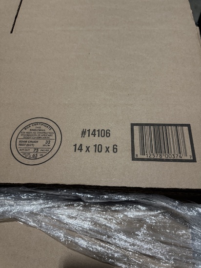 Shipping Boxes 14 X 10 X 6 Approximately 206, Bundled in 25