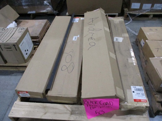 5 Boxes Of Black 3/4" X 5ft Cord Protectors
