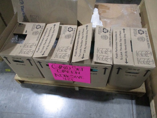 4 Boxes Of Grid Set Green Adhesive