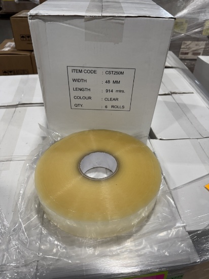 2"x1,000 yds, 1.7mil Carton Sealing  Machine Tape, A Pallet of 14 Cases