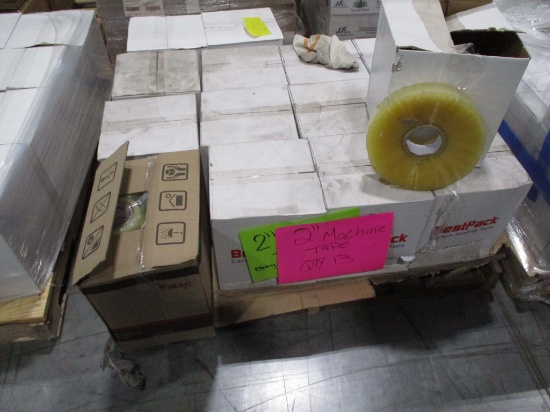 13 Cases Of 2" Machine Tape