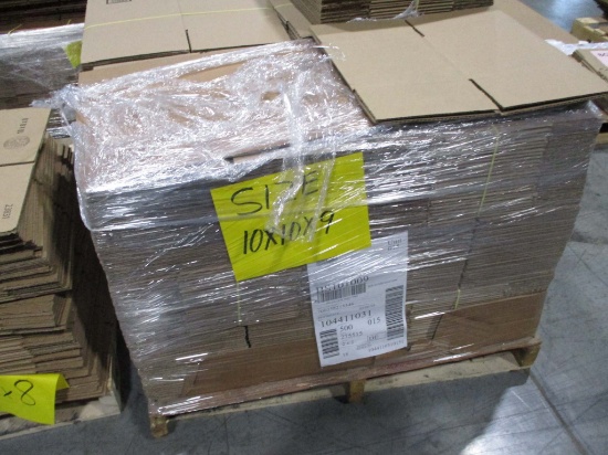 Approximately 200 Cardboard Boxes - 10 X10 X 9