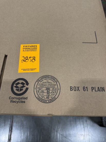 14"L x 14"W x 13H" Cardboard Corrugated Boxes, A Pallet of 136 Cardboard Boxes