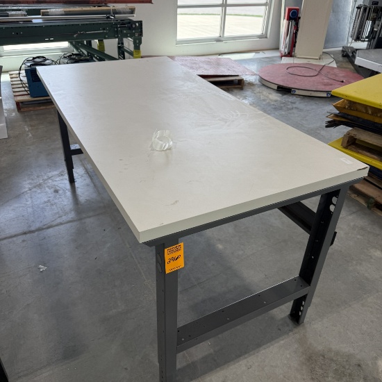 Metal base work table