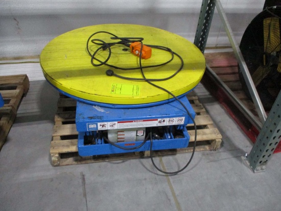 3000lb Portable Hydraulic Scissor Lift Table W/ Turntable