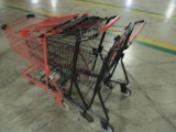A Lot Of 3 Shopping Carts