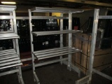 A Lot Of 3 Walk-in Racks Each With 3 Shelves