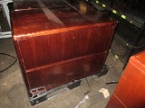A Lot Of 2 - Wooden Lateral File Cabinets