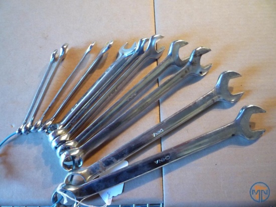 SAE combination wrenches: 3/8 to 1