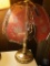 Glass flower touch-switch lamp