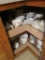 Milk glass dishes