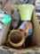 Planters and glass jug