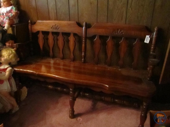 54" wood bench