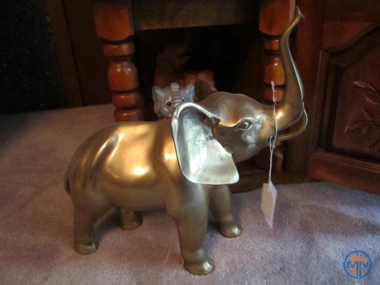 Elephant figurines: brass, ceramic, musical, pewter, and others
