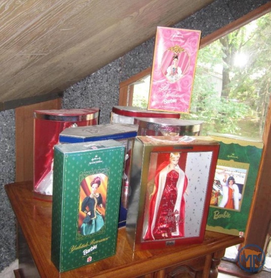 (8) Special Edition and Collector Series Barbie dolls