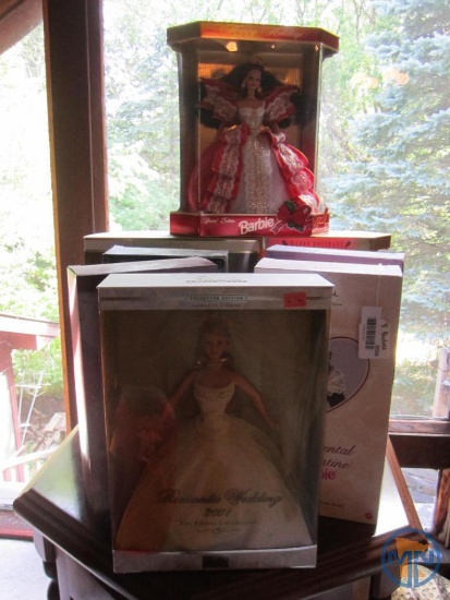 (8) Special Edition and Collector Series Barbie dolls