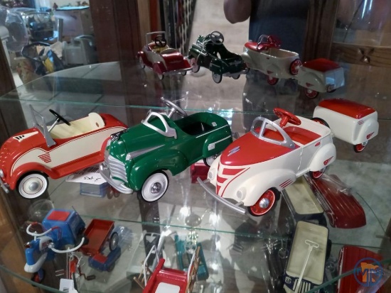 (3) Hallmark Kiddie Car Classics model pedal cars: 1934 Garton, 1941 Steelcraft Chrysler